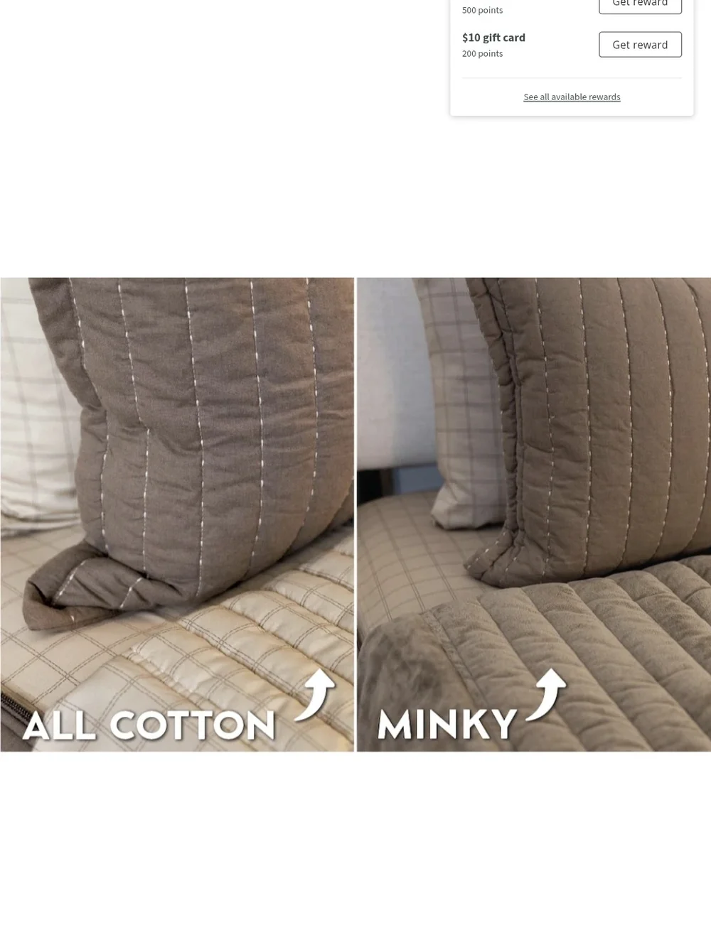 Beddy's ZipBase Quilted Comforter Set in Taupe